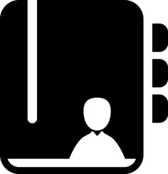 Contact List Silhouette Cutting Svg Files, Free Vectors File
